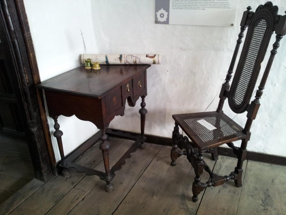 Cane chairs were popular from the late 17th Century. Split woven cane in a wooden frame.
