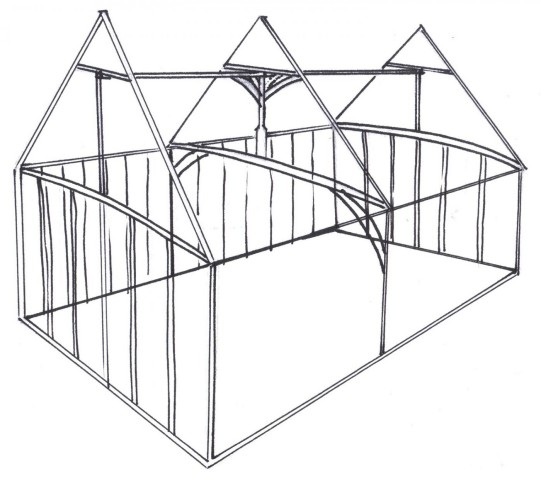 Phase 1- Hall showing crown post