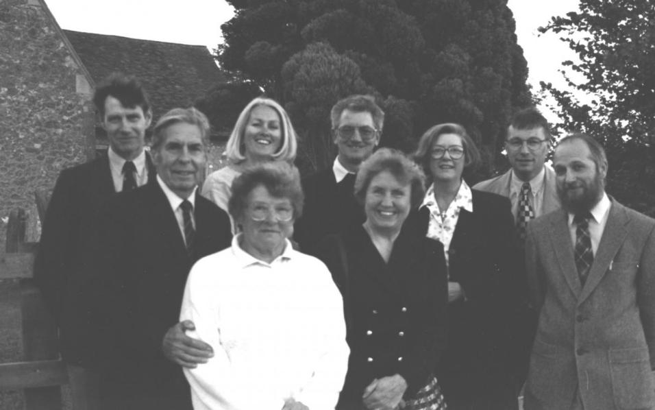 Jack Baines [ lt] and the parish council