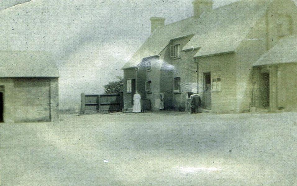 Eliza Sheppard outside Highdown Farm