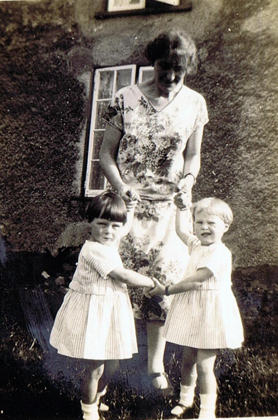 With mother at 3 Hillbank ,Shillington Rd where Grandma and Grandpa Sheppard lived for a short time