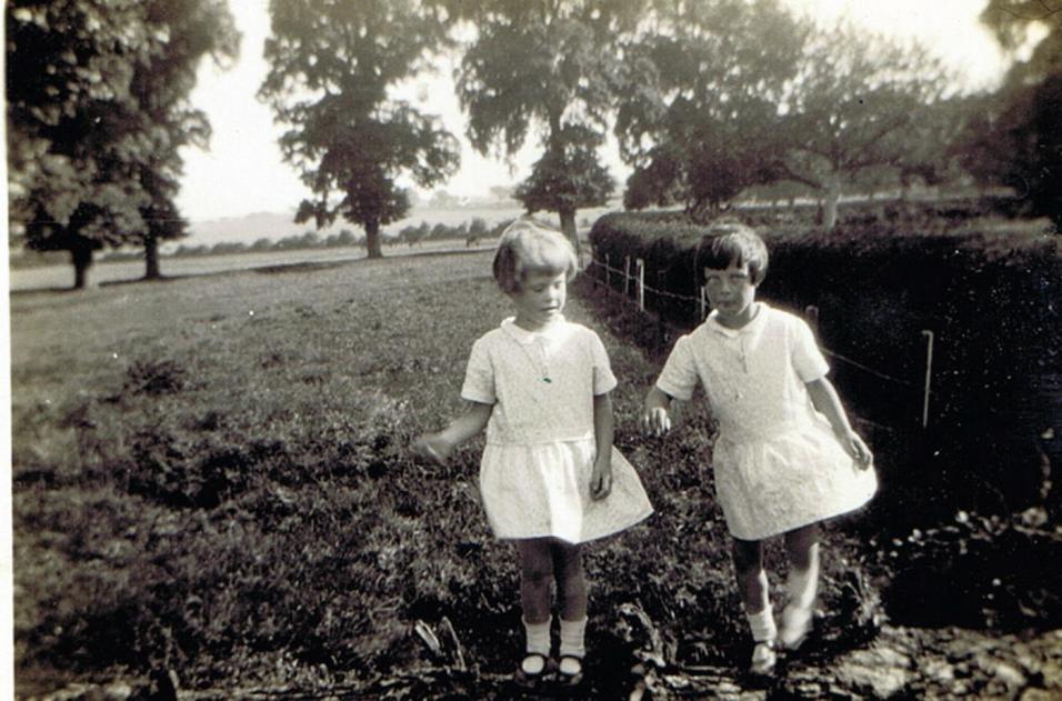 Clare and Nina in Pigeon Close