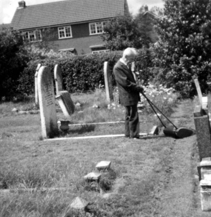 Fred Watts used to help maintain St Marys churchyard