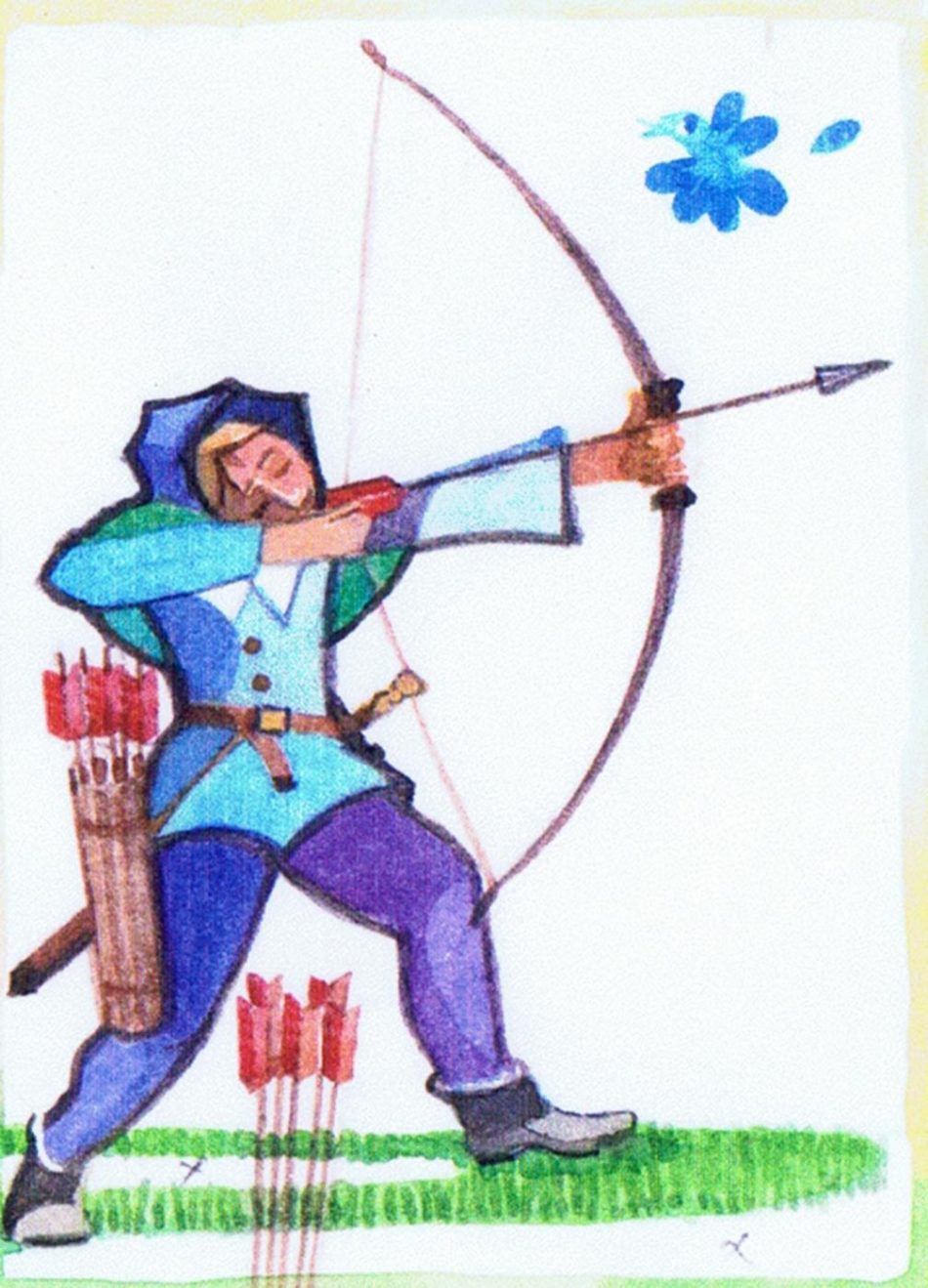 Archery practised on the butts